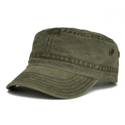 Classic Military-Style Cotton Cadet Cap ? 4
