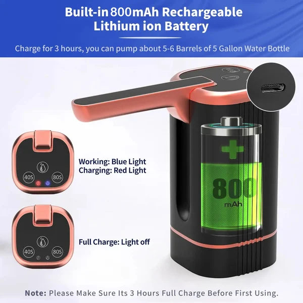 Universal 2-5 Gallon Bottle Automatic Water Dispenser Pump 4