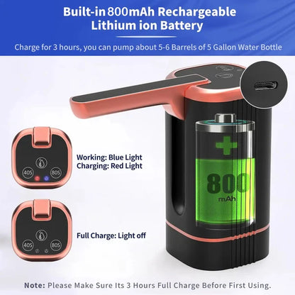 Universal 2-5 Gallon Bottle Automatic Water Dispenser Pump 4