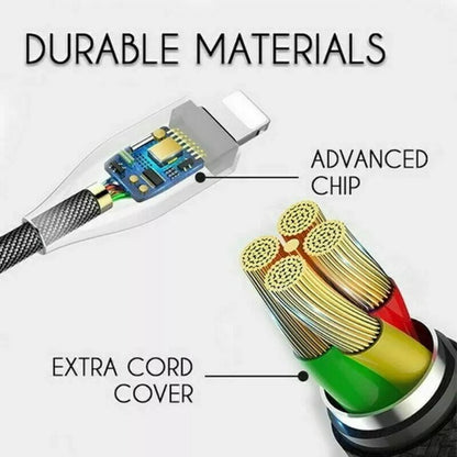 Auto Cut-off Fast Charging Nylon Cable 4