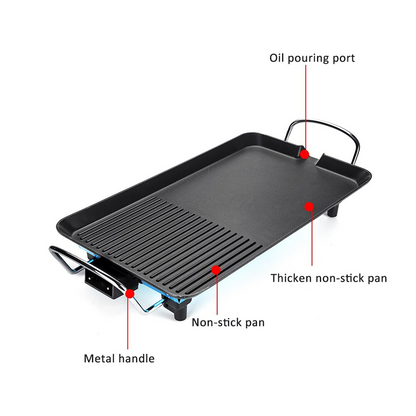 NONSTICK ELECTRIC GRILL PAN 4