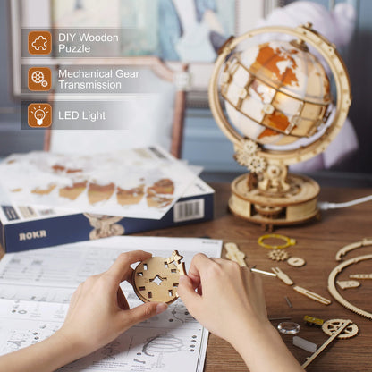 Luminous 3d Puzzle Globe 4