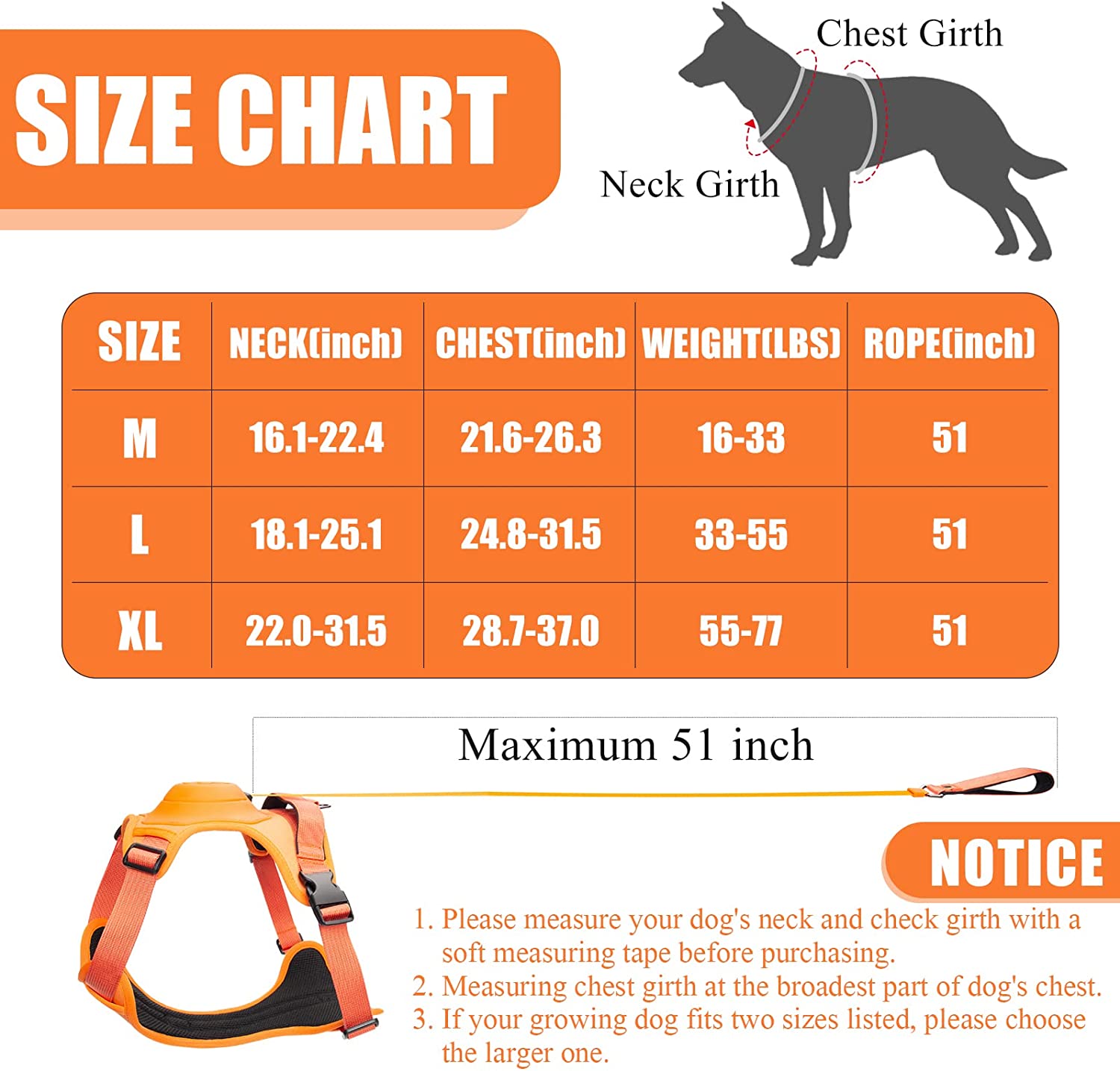 Dog Harness and Retractable Leash Set All-in-One 4