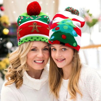 Christmas Theme LED Beanies 4