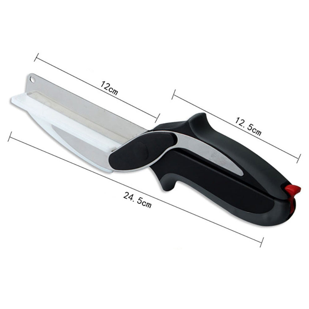 Clever Cutter 2 In 1 Cutting Board And Knife Scissors 4