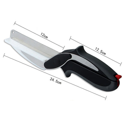 Clever Cutter 2 In 1 Cutting Board And Knife Scissors 4