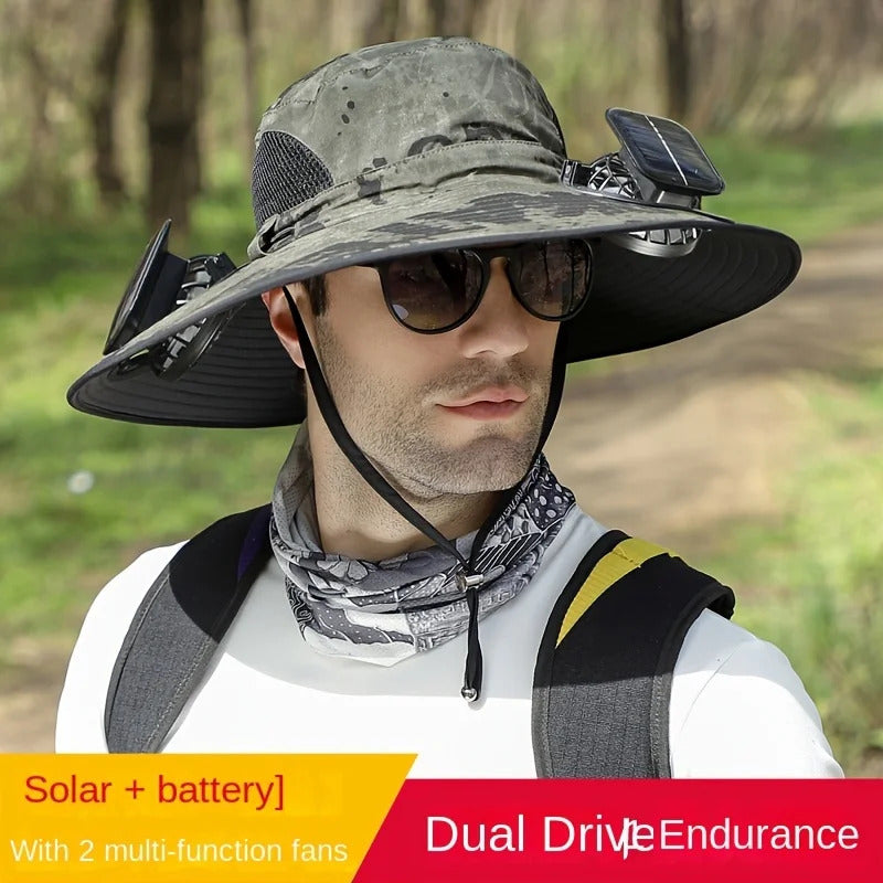 Solar Powered Fan Hat 4