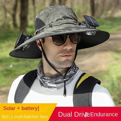 Solar Powered Fan Hat 4