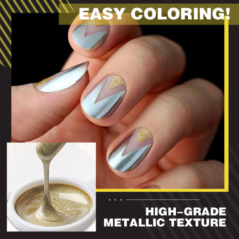 Mirror Metallic Nail Gel-3pcs 4