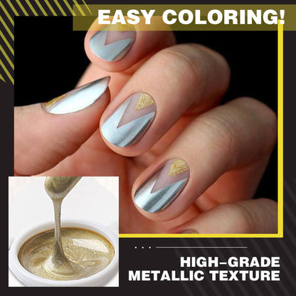 Mirror Metallic Nail Gel-3pcs 4