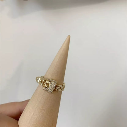 Fashionable Adjustable Buckle Ring 4