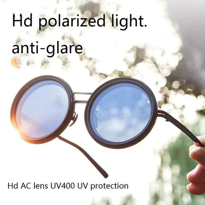 Adjustable Dimming Sunglasses – Retro Round Polarized UV400 Shades for Men & Women 4