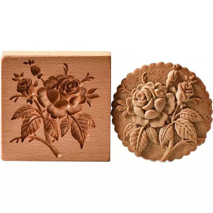 Cookie cutter - Provance rose cookie stamp 4