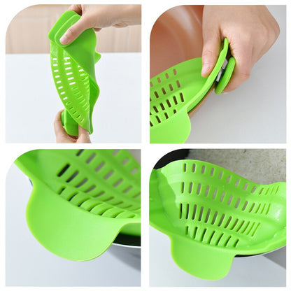 SILICONE CLIP ON POT STRAINER 4