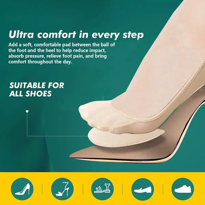 Sock-Style Ball of Foot Cushions for Women (3 Pairs) 4