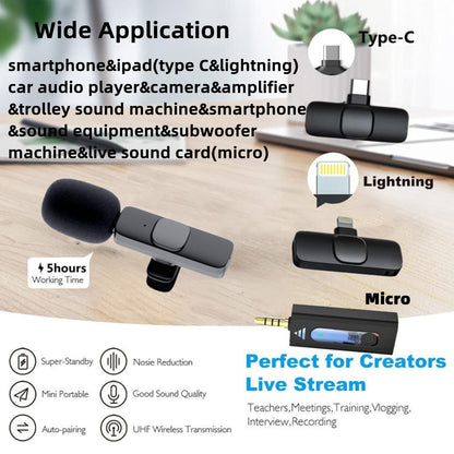 Professional Wireless Lavalier Microphone 4