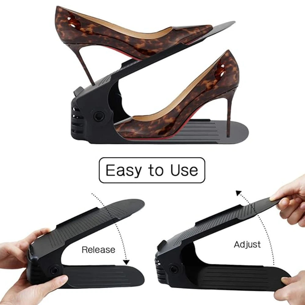 Double Layer Free Standing Shoe Rack (6Pcs) 4