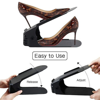 Double Layer Free Standing Shoe Rack (6Pcs) 4