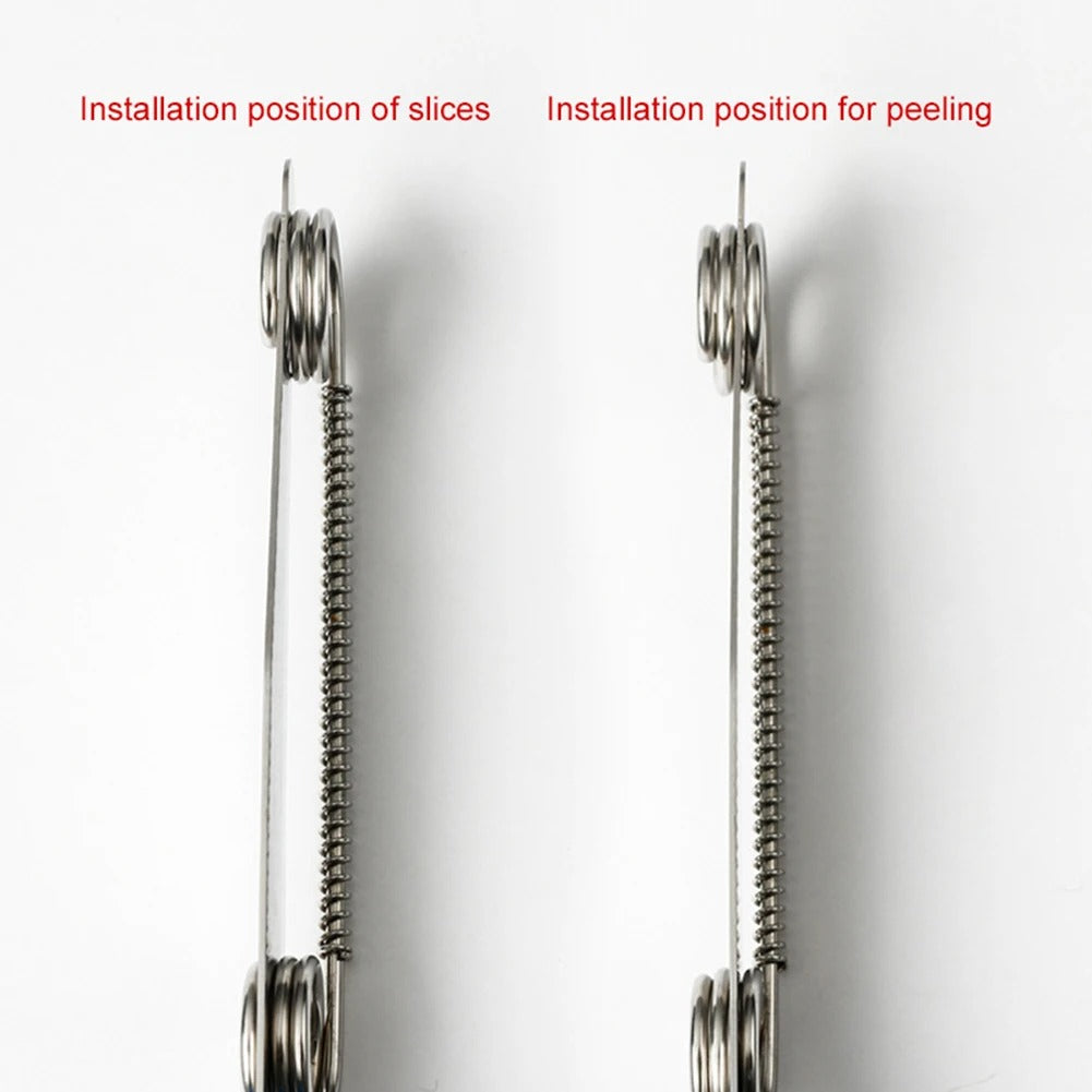 Adjustable Spring-Loaded 3-In-1 Paring Knife 4