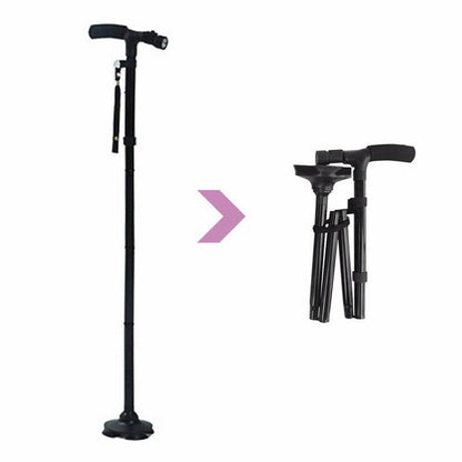Multi-Function LED Folding Walking Stick 4