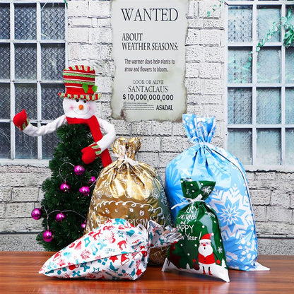Drawstring Christmas Gift Bags 4
