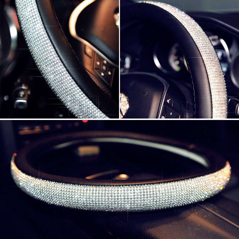 Rhinestone Steering Wheel Cover 4