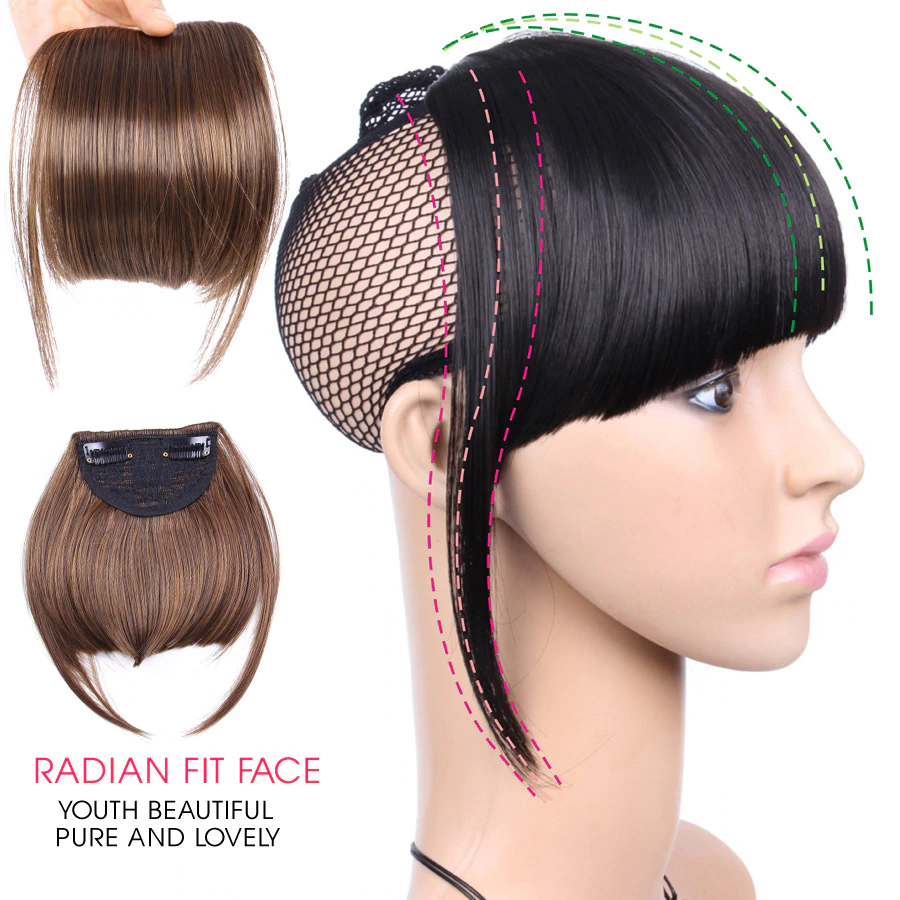 3D Clip-In Bangs Hair Extensions 2