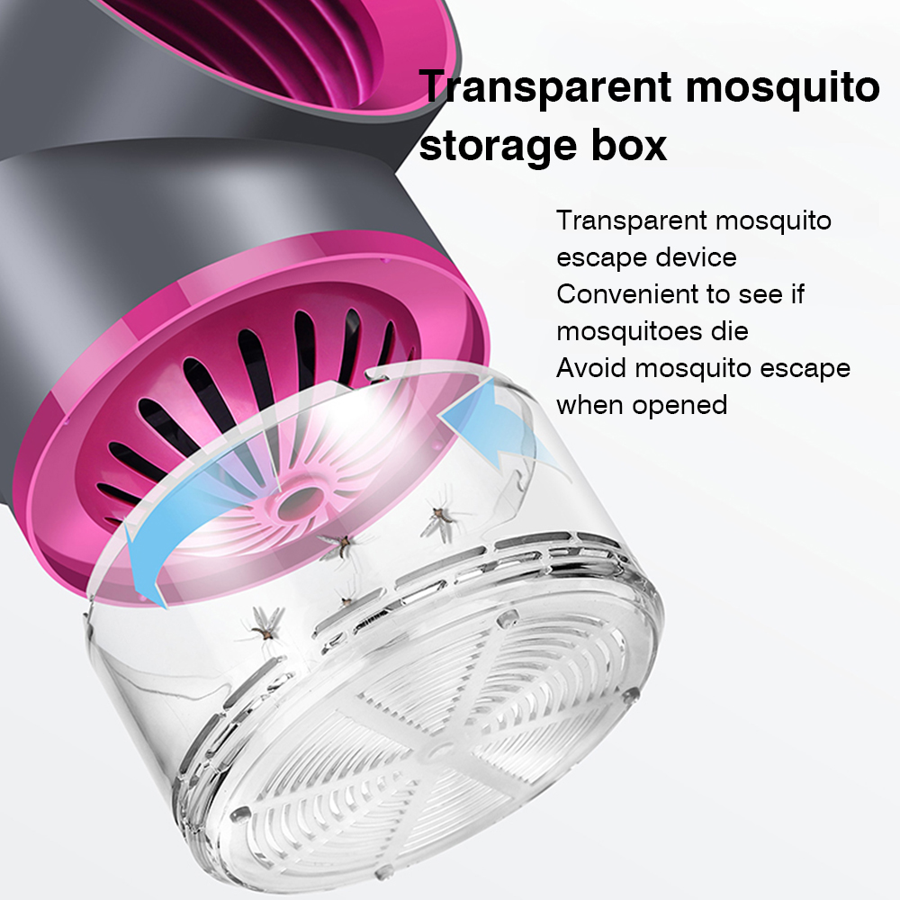 USB Electric Mosquito Killer Lamp Photocatalysis Mute Home LED Insect Trap 4