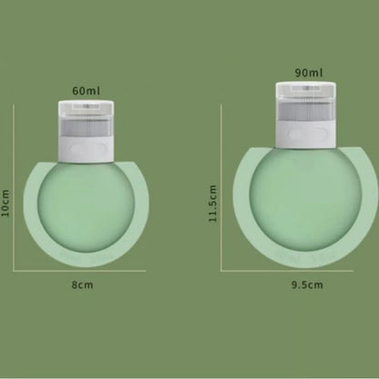 Travel-sized Round Silicon Bottles 3