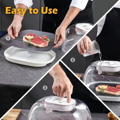 2 in 1 Defrosting Box with HDF Aluminum Thawing Plate 4
