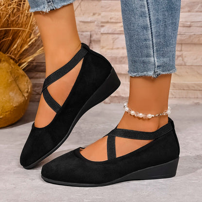 COMFY CLOSED WEDGE SLIP-ON SHOES 4