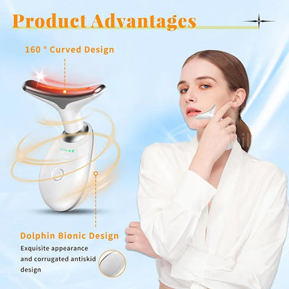 Red Light Therapy Facial Massager – Sculpting Wand for Face & Neck Rejuvenation 4