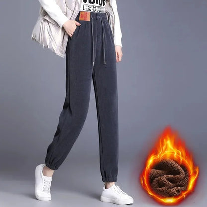 Women Composite Fleece-lined Thick Pants 4