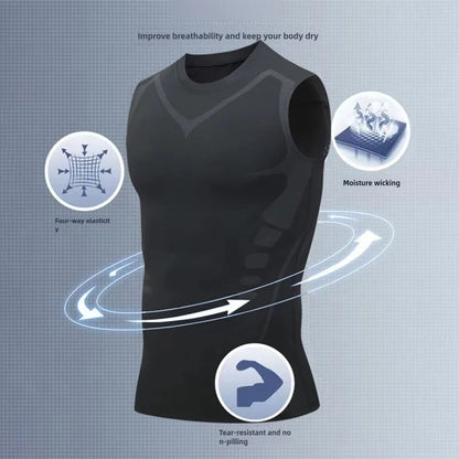 Men's Compression Sleeveless Training Shirt 4