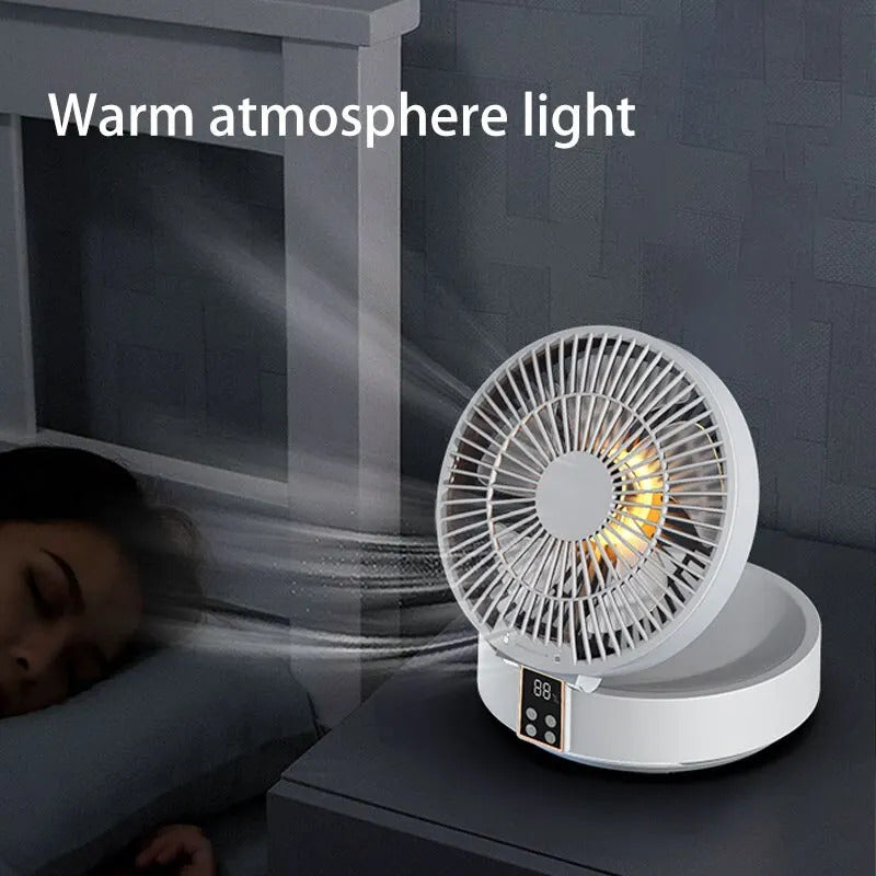 Foldable Wall-Mounted Fan with Night Light 4