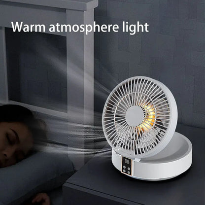 Foldable Wall-Mounted Fan with Night Light 4