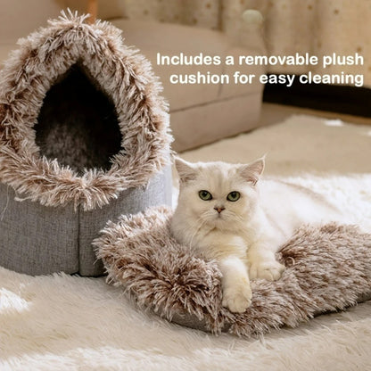 Winter Warm Pet Cave Bed 4