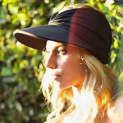 Women's Summer Sun Visor  Hallow Top Outdoor Hat 4