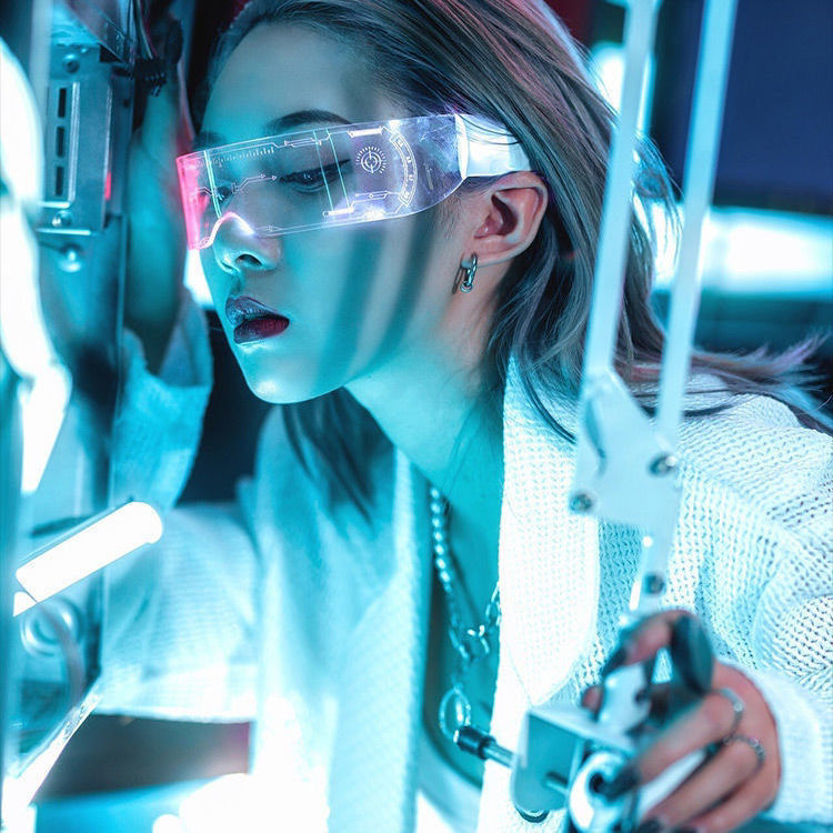 Cyberpunk Luminous LED Glowing Party Glasses 4