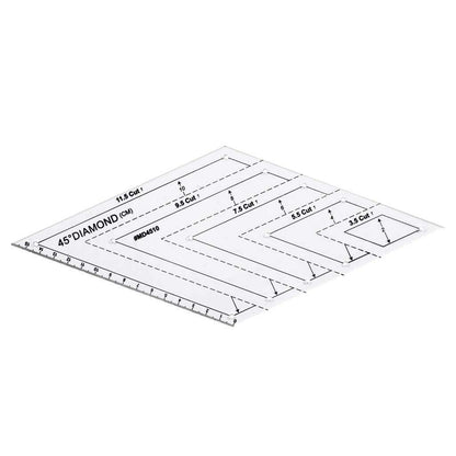 Creative Patchwork Quilting Rulers - 5Pcs 4