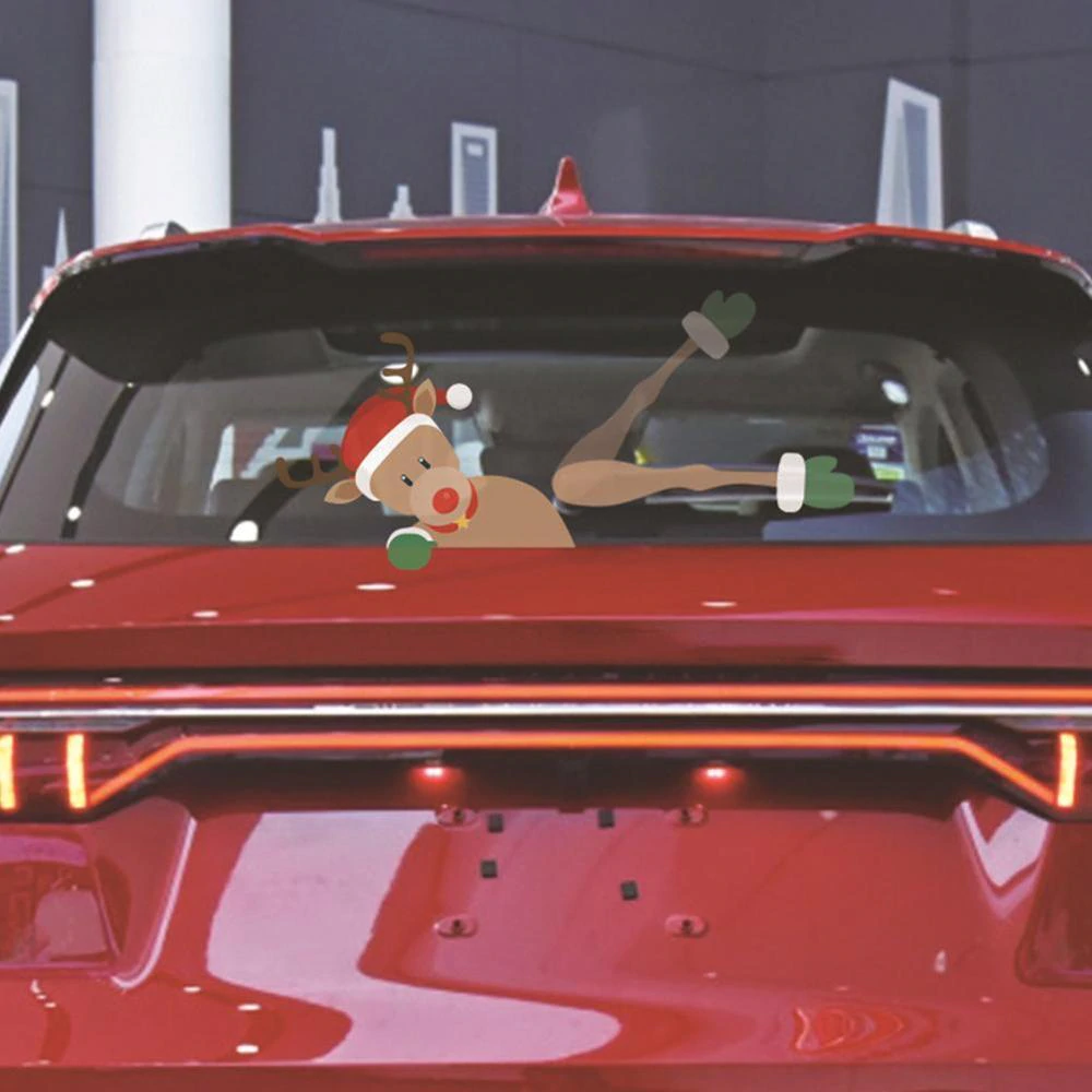 Santa Claus Waving WiperTag with Decal 2