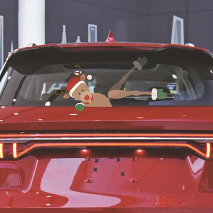 Santa Claus Waving WiperTag with Decal 2