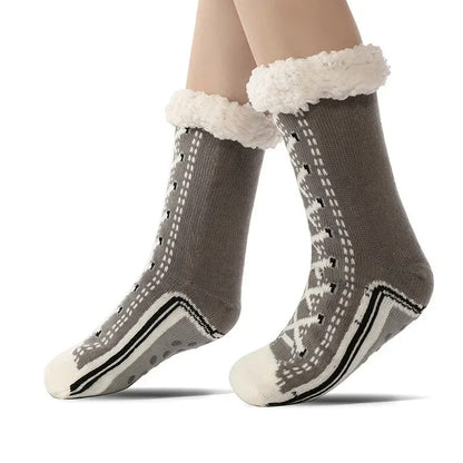 Ultra-thick Cashmere Slipper Home Socks 4
