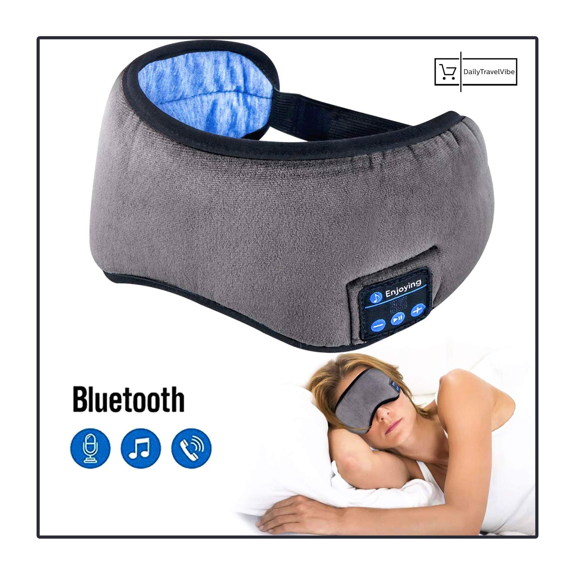 BLUETOOTH SLEEPING EYE MASK HEADSET 4