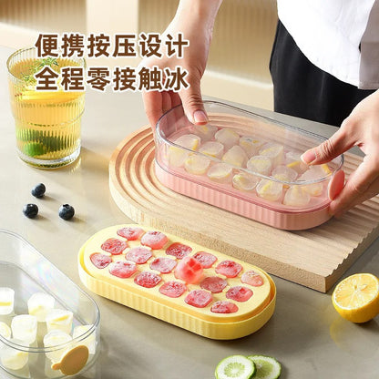 Press-Type Silicone Ice Cube Trays 4