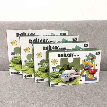 Children's Educational Puzzle Track Car Play Set 4