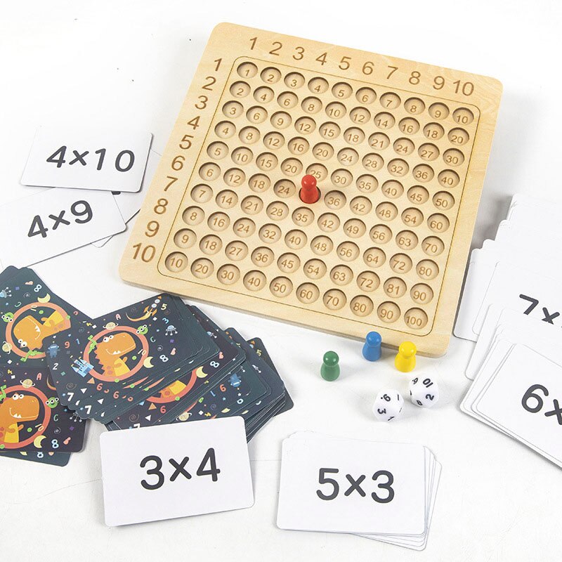 Wooden Montessori Multiplication Board Game 3