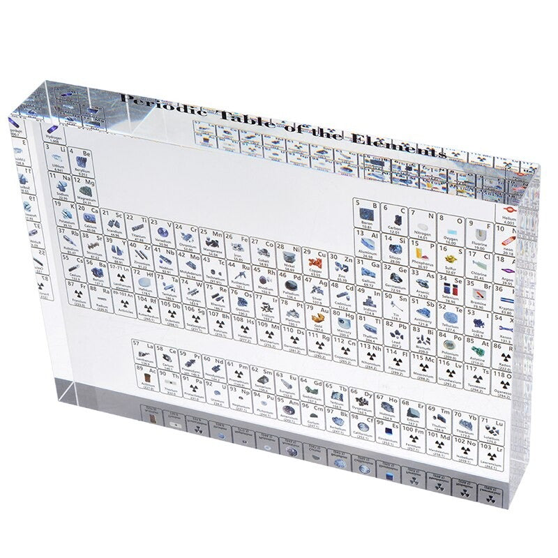 Acrylic Periodic Table Display With Real Elements 4