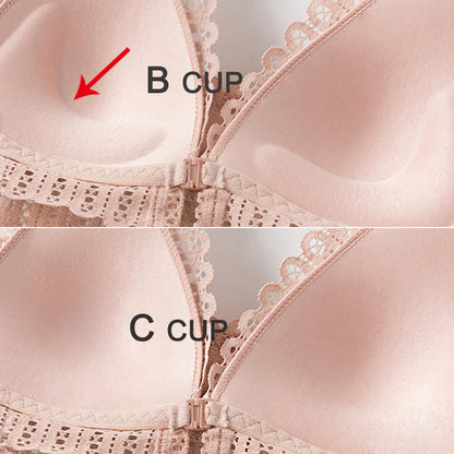 Breathy Front Buckle Lace Bra 4