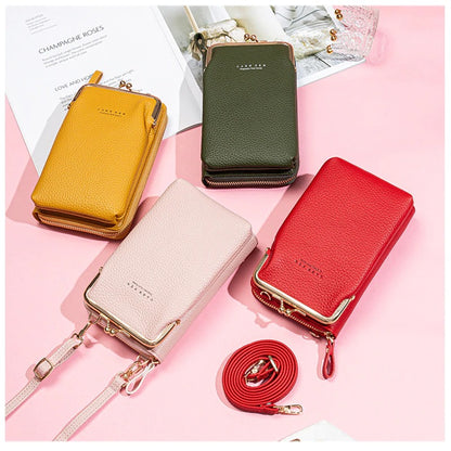 Women Phone Bag Solid Crossbody Bag 4